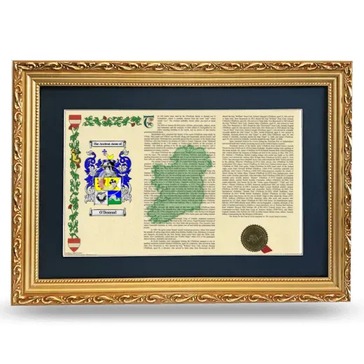 O'Donnal Deluxe Armorial Landscape Framed - Gold
