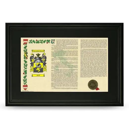 Aceti Deluxe Armorial Landscape Framed- Black