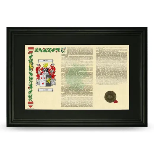 Aeder Deluxe Armorial Landscape Framed- Black
