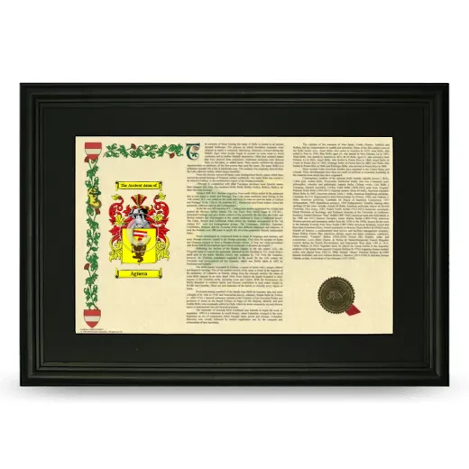 Agüera Deluxe Armorial Landscape Framed- Black