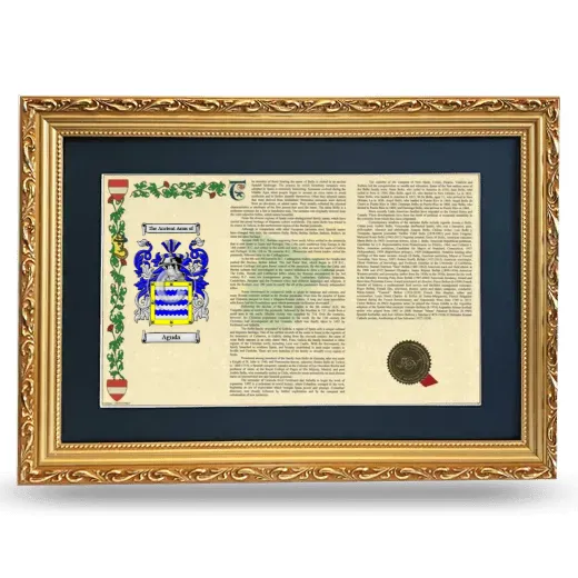 Aguda Deluxe Armorial Landscape Framed - Gold