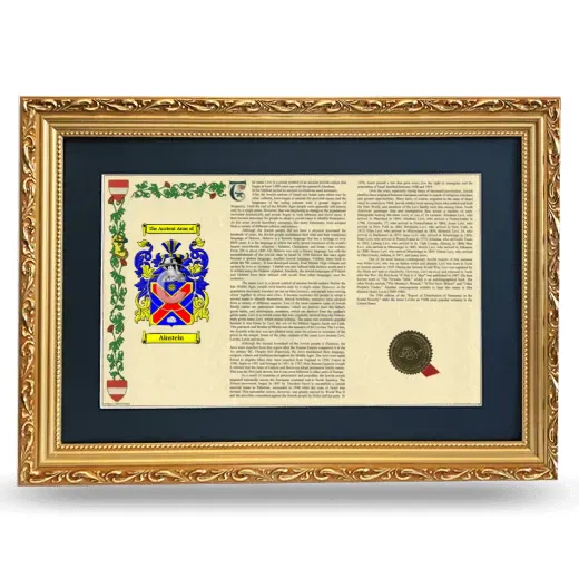 Ainstein Deluxe Armorial Landscape Framed - Gold