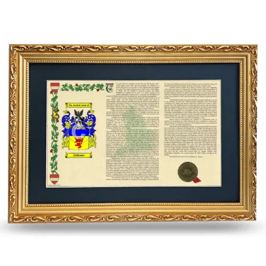 Aiskome Deluxe Armorial Landscape Framed - Gold