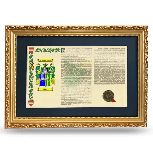 Al'far Deluxe Armorial Landscape Framed - Gold