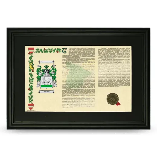 Alcolea Deluxe Armorial Landscape Framed- Black