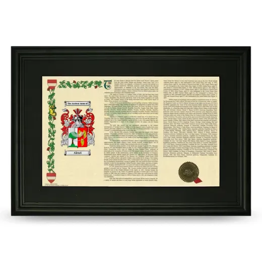 Alesci Deluxe Armorial Landscape Framed- Black