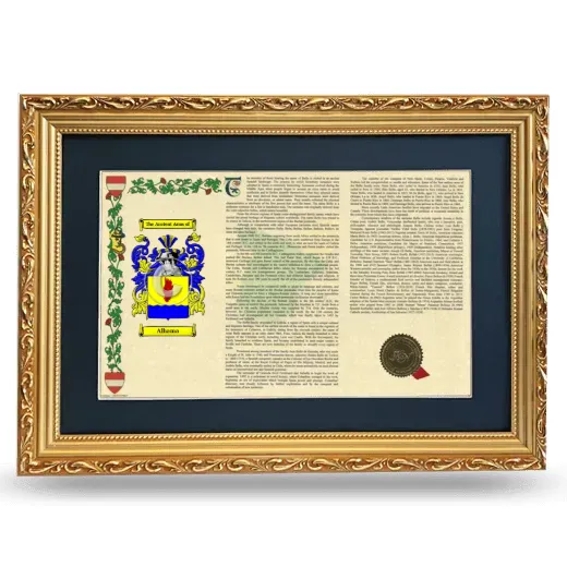 Alhama Deluxe Armorial Landscape Framed - Gold