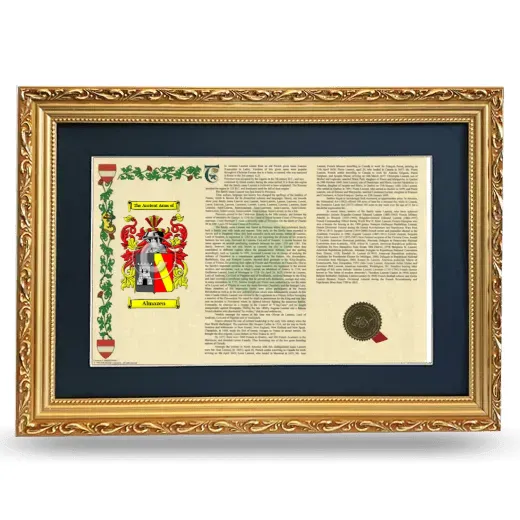 Almazen Deluxe Armorial Landscape Framed - Gold
