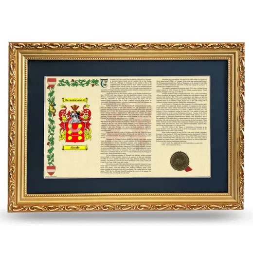 Almida Deluxe Armorial Landscape Framed - Gold