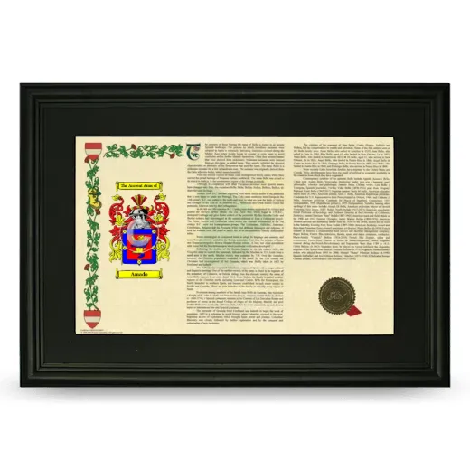 Amado Deluxe Armorial Landscape Framed- Black