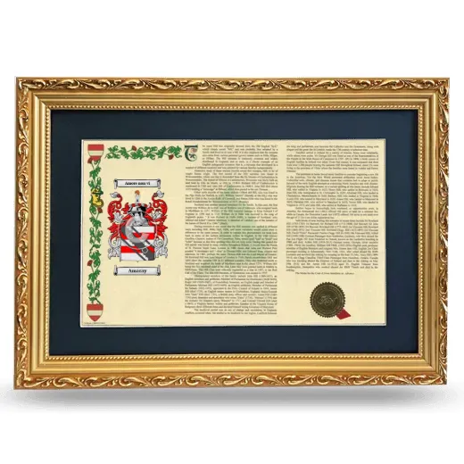 Amaray Deluxe Armorial Landscape Framed - Gold