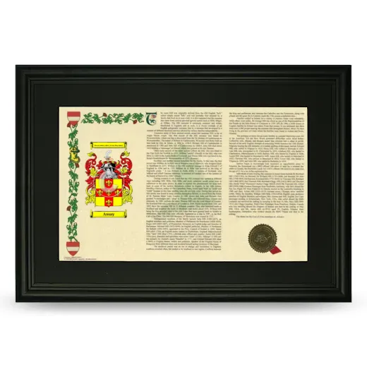 Ansay Deluxe Armorial Landscape Framed- Black