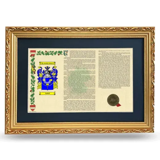 Antoš Deluxe Armorial Landscape Framed - Gold
