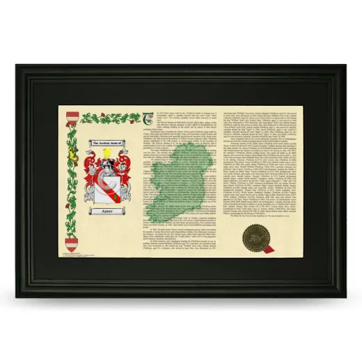 Anver Deluxe Armorial Landscape Framed- Black