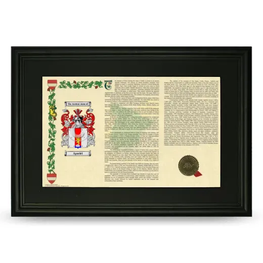Aparici Deluxe Armorial Landscape Framed- Black