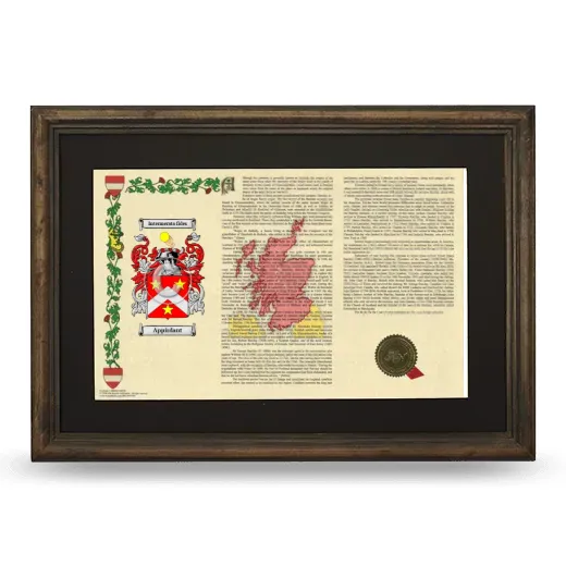 Appirdant Deluxe Armorial Landscape Framed - Brown