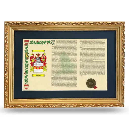 Ardend Deluxe Armorial Landscape Framed - Gold