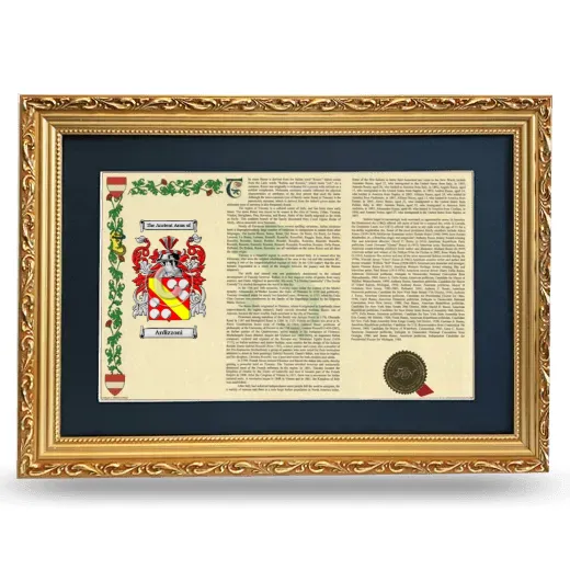 Ardizzoni Deluxe Armorial Landscape Framed - Gold