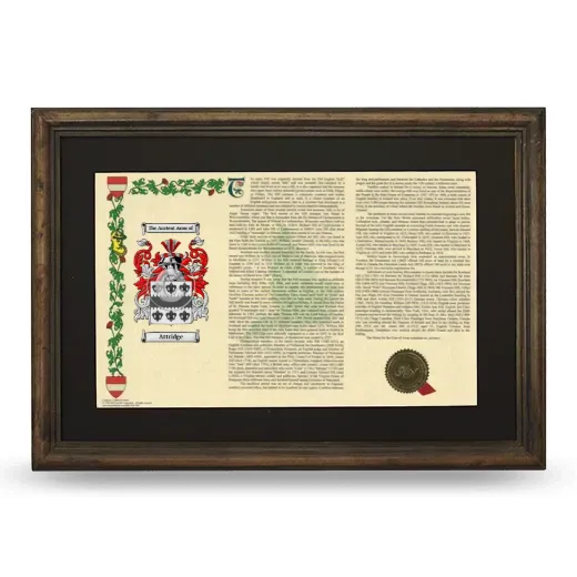 Attridge Deluxe Armorial Landscape Framed - Brown