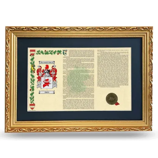 Auers Deluxe Armorial Landscape Framed - Gold