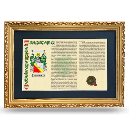 Austermann Deluxe Armorial Landscape Framed - Gold