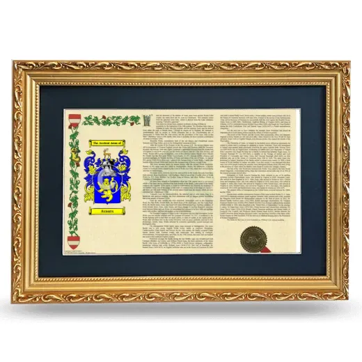 Avants Deluxe Armorial Landscape Framed - Gold