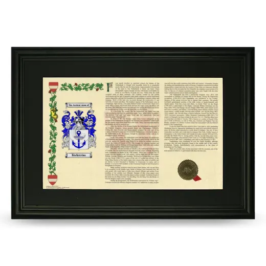 Bäckström Deluxe Armorial Landscape Framed- Black