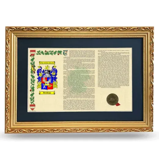 Bärnkopp Deluxe Armorial Landscape Framed - Gold