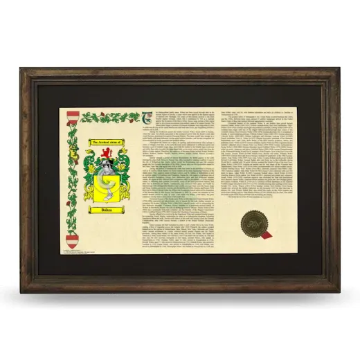 Böhm Deluxe Armorial Landscape Framed - Brown