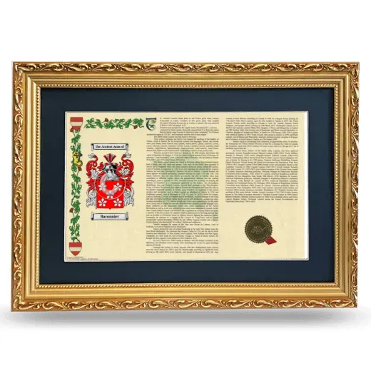 Baconnier Deluxe Armorial Landscape Framed - Gold