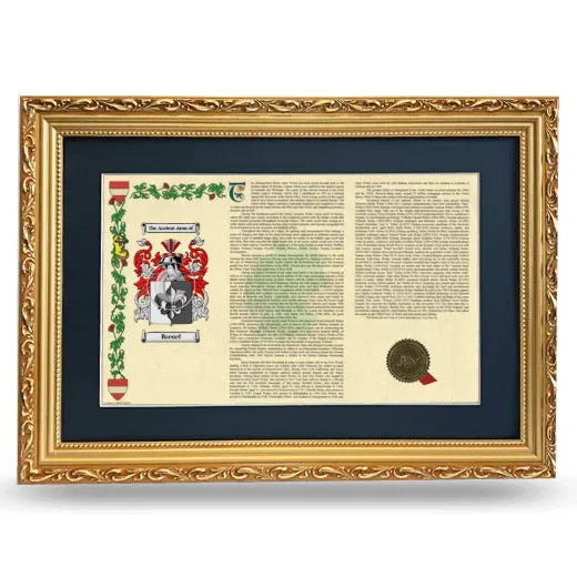 Baenel Deluxe Armorial Landscape Framed - Gold