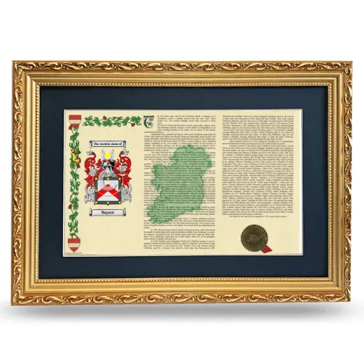 Bagant Deluxe Armorial Landscape Framed - Gold