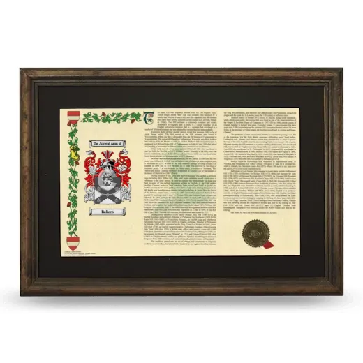 Bakers Deluxe Armorial Landscape Framed - Brown