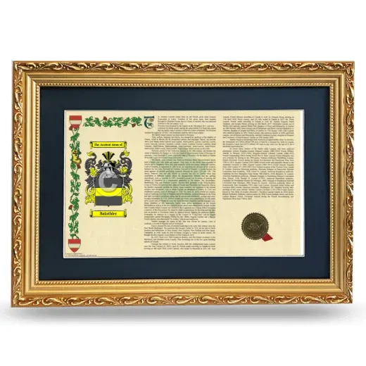 Balathier Deluxe Armorial Landscape Framed - Gold