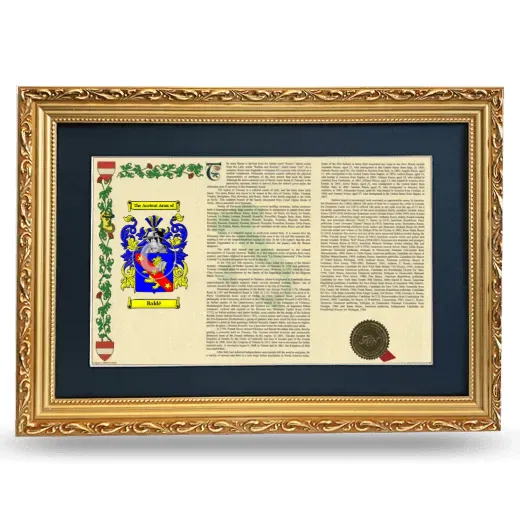 Baldé Deluxe Armorial Landscape Framed - Gold