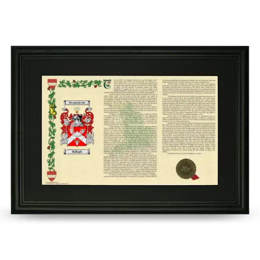 Ballagh Deluxe Armorial Landscape Framed- Black