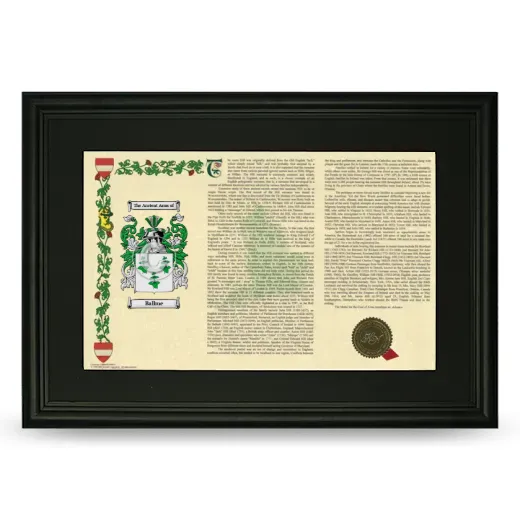 Ballme Deluxe Armorial Landscape Framed- Black