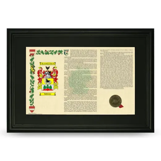 Balterne Deluxe Armorial Landscape Framed- Black