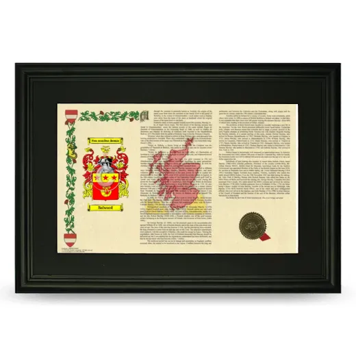 Balward Deluxe Armorial Landscape Framed- Black