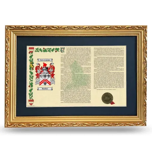 Bambar Deluxe Armorial Landscape Framed - Gold