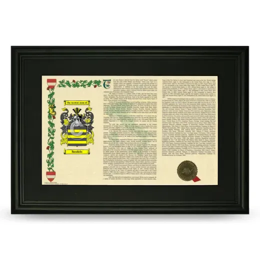 Bandalo Deluxe Armorial Landscape Framed- Black