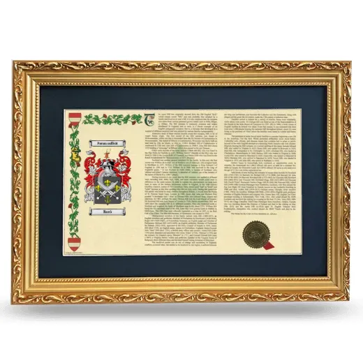 Baró Deluxe Armorial Landscape Framed - Gold