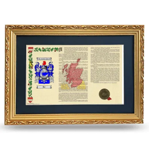 Bar Deluxe Armorial Landscape Framed - Gold