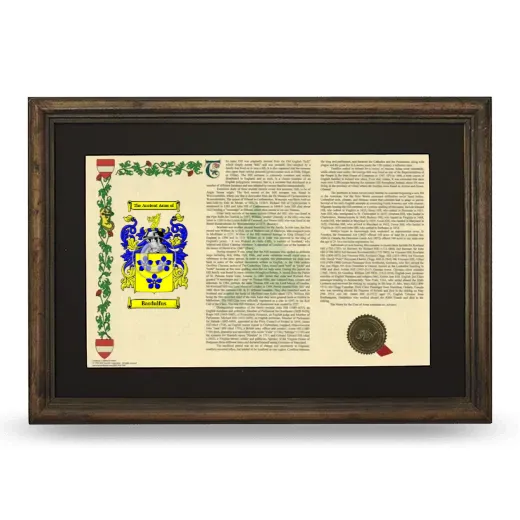 Bardulfus Deluxe Armorial Landscape Framed - Brown