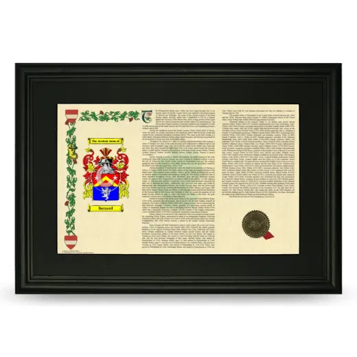 Barnard Deluxe Armorial Landscape Framed- Black