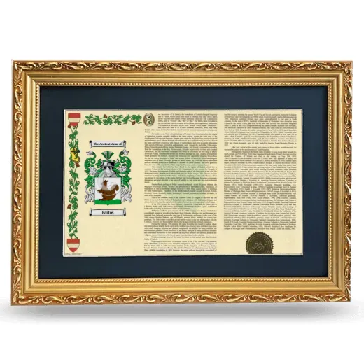 Bartoš Deluxe Armorial Landscape Framed - Gold