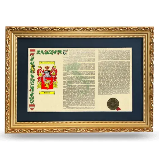Bartole Deluxe Armorial Landscape Framed - Gold