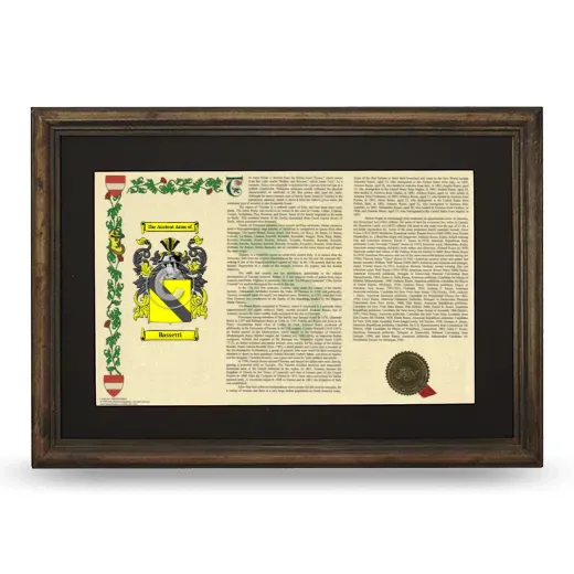Bassetti Deluxe Armorial Landscape Framed - Brown