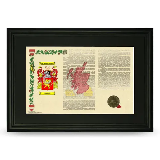 Batwell Deluxe Armorial Landscape Framed- Black