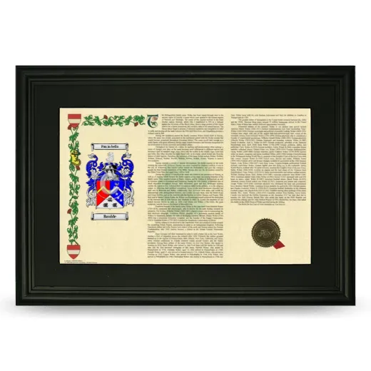 Baulde Deluxe Armorial Landscape Framed- Black